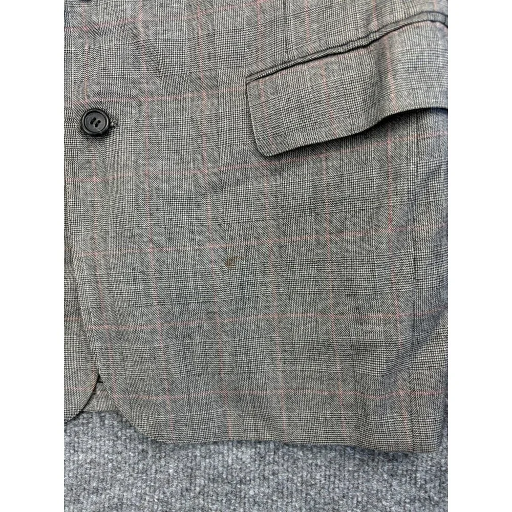 Vintage Cricketeer Blazer Men's‎ 42 Gray USA Made Wool 2 Button Single Vented